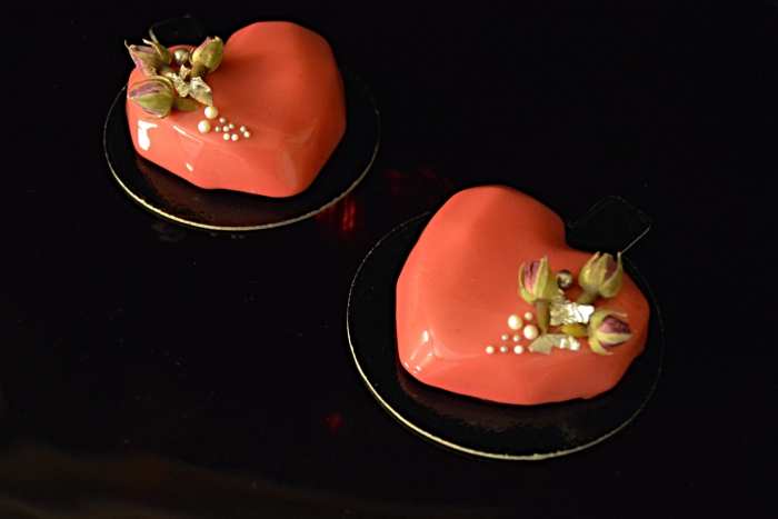 "Two Hearts" cake